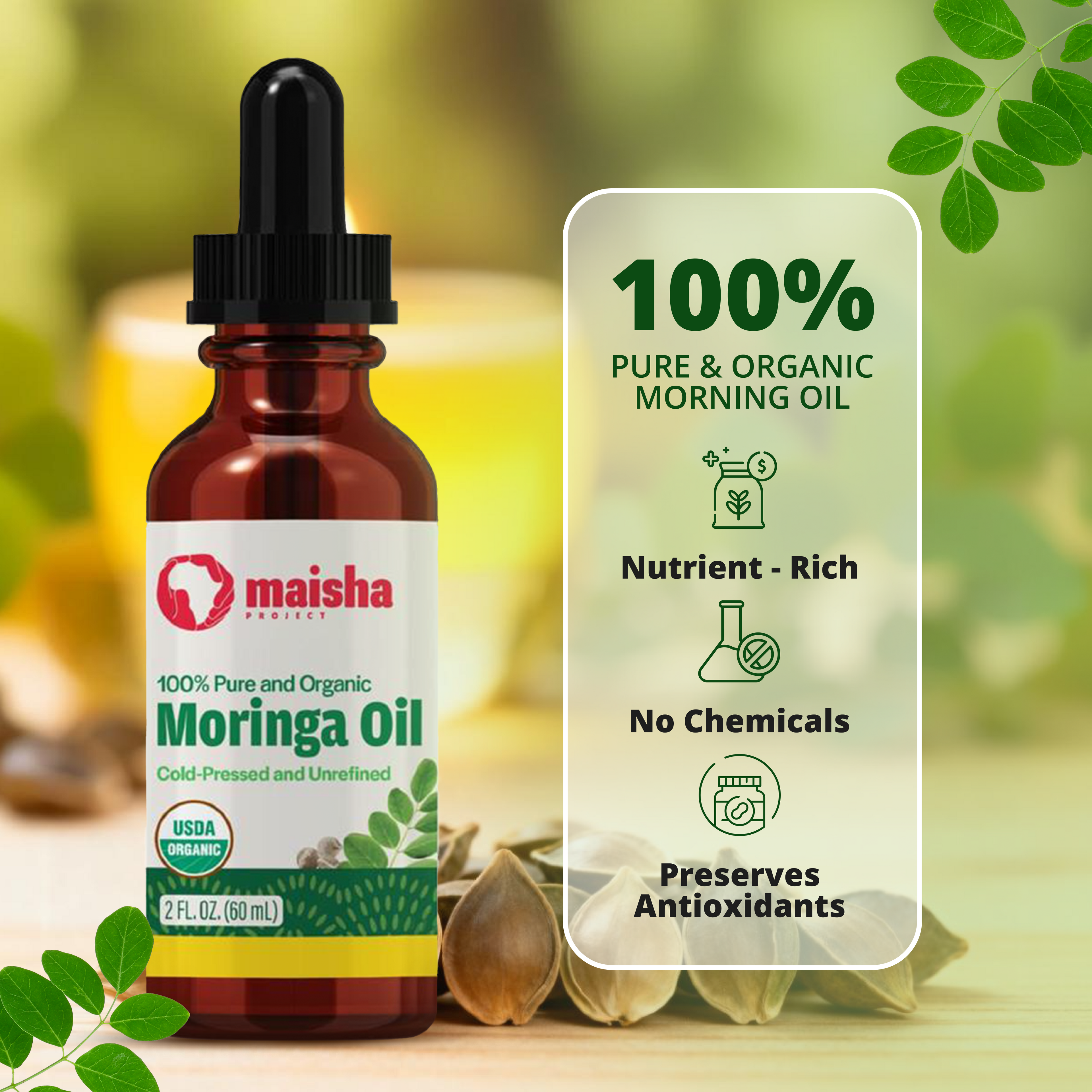 Moringa Oil (2 oz)